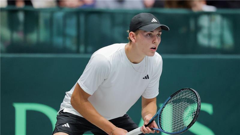 Justin Engel durfte die letzte Partie gegen Peru bestreiten - und gewann als 18-Jähriger auch seinen zweiten Davis-Cup-Auftritt.
