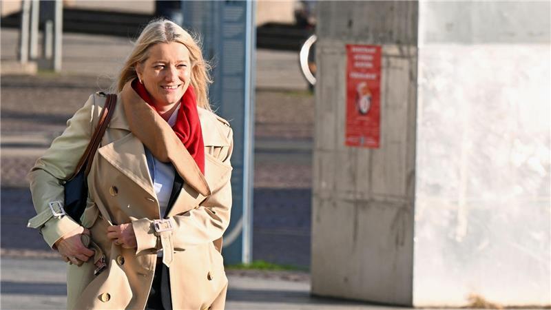 Justizministerin Kathrin Wahlmann, hier bei einem Termin in Leipzig, war zuletzt viel im Ausland unterwegs. (Archivbild)