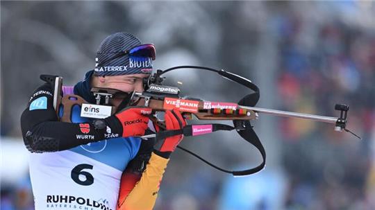 Justus Strelow kam beim Massenstart in Antholz als Neunter ins Ziel.