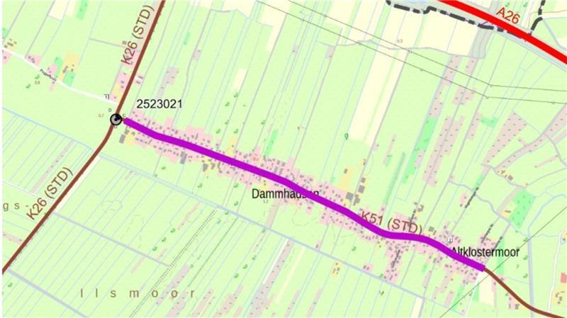 Kaputte Kreisstraßen: Diese Bauarbeiten sind noch 2025 geplant K51