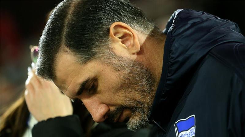 Hertha verpasst Befreiungsschlag - Fiél vor dem Aus Kämpft um seinen Job: Cristian Fiél.