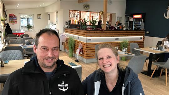 Kai und Steffi Eberhardt haben in ihrem Restaurant ihren Ankerplatz gefunden.