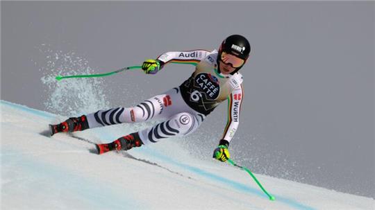 Kam bei der Abfahrt in Crans Montana nur auf Rang 18: Kira Weidle.