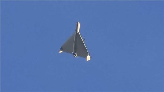 Zehn Verletzte bei russischem Drohnenangriff bei Sumy Kampfdrohne vermutlich vom Typ Shahed 136 (Schahed 136) iranischer Bauart. Diese Drohnen nutzt Russland oft für den Beschuss von Zielen in der Ukraine.