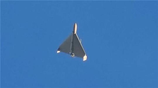 Kampfdrohnen sind eine der am häufigsten von Russland verwendeten Waffen, um Ziele im Hinterland anzugreifen. Hier eine Shahed-Drohne iranischer Bauart.