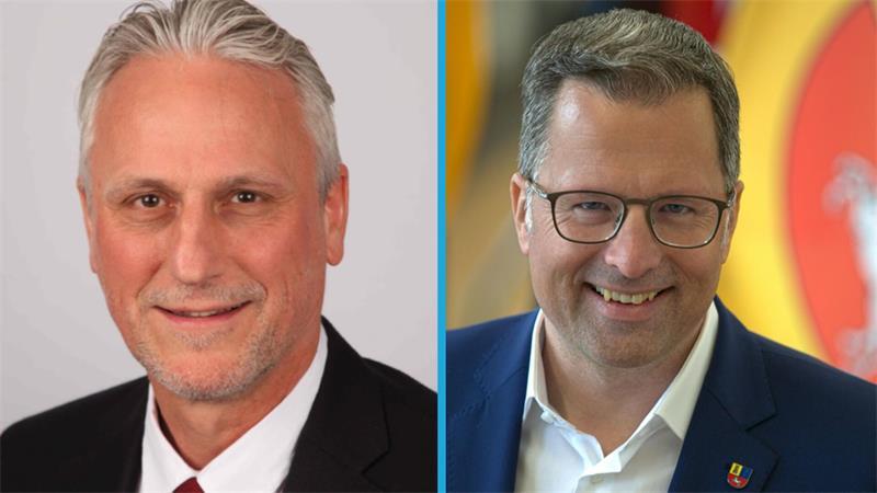 Kandidaten für die Stader Landratswahl: Werner Jacobs und Kai Seefried.
