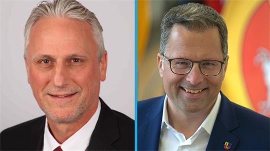 Kandidaten für die Stader Landratswahl: Werner Jacobs und Kai Seefried.