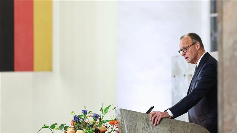 Kanzler Merz würdigte Friedrich von Metzler für sein Wirken als Mäzen