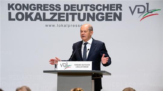 Kanzler Scholz sieht eine wichtigere Rolle für klassische Medien. (Archivbild) 