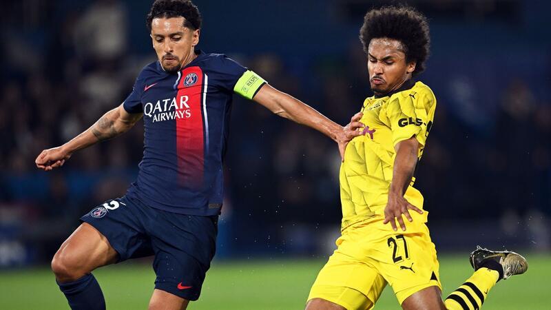 Dank Hummels nach Wembley: BVB im Champions-League-Finale Karim Adeyemi (r) hatte die beste Chance des BVB in der ersten Halbzeit, scheiterte aber am Pariser Torwart Gianluigi Donnarumma.