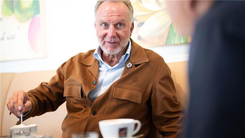 Karl-Heinz Rummenigge beim Interview vor seinem runden Geburtstag.
