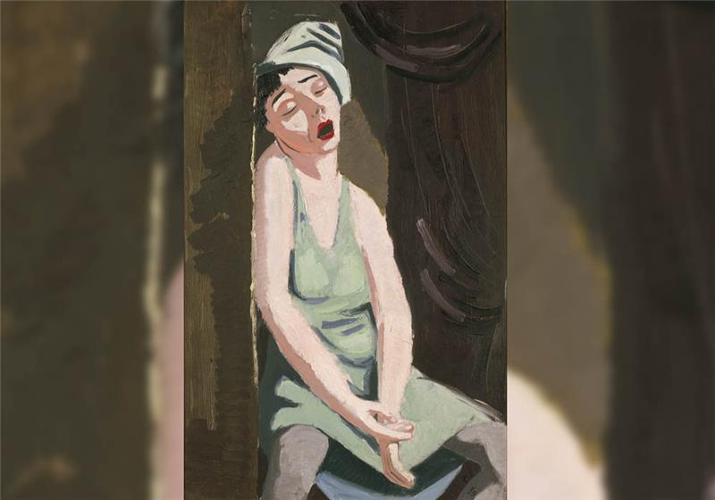Karl Kluth, Eingeschlafene Nutte, 1929, Öl auf Leinwand, 95,5 x 62,5 cm, © Vera Kluth