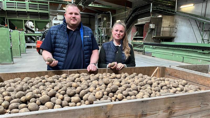 Raisa in Harsefeld: Warum Kartoffel nicht gleich Kartoffel ist Kartoffelexperten bei der RAISA: Nina Volmer, Betriebsbetreuerin der Vermehrungsbetriebe, und Niklas Kück, Abteilungsleiter für den Bereich Plants/Food/Seeds.