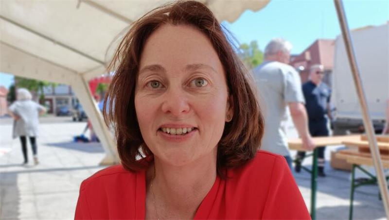 Katarina Barley war auch im Gespräch mit dem TAGEBLATT locker.