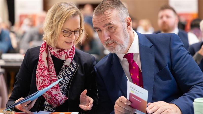 Katja Wolf und Steffen Schütze sind Vorsitzende des BSW-Landesverbands Thüringen.