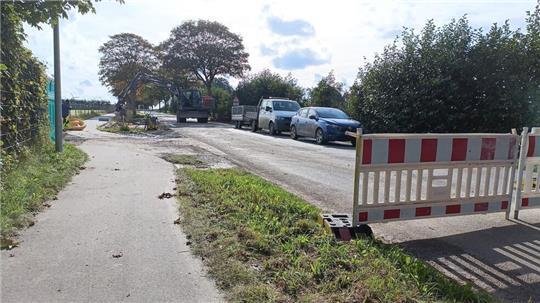 Kein Durchkommen in Nottensdorf: Die L130 ist für etwa drei Wochen gesperrt.