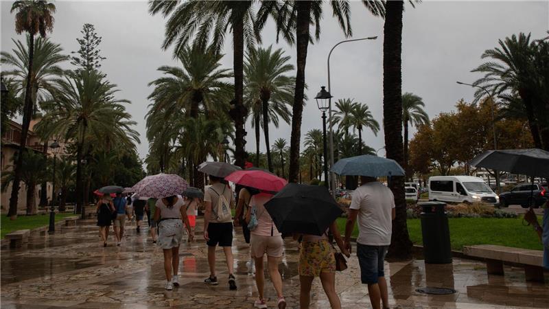 Kein Urlaubswetter auf Mallorca.