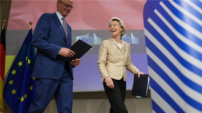 Kennen sich seit langem: Der neue deutsche Bundeskanzler Friedrich Merz und EU-Kommissionspräsidentin Ursula von der Leyen.