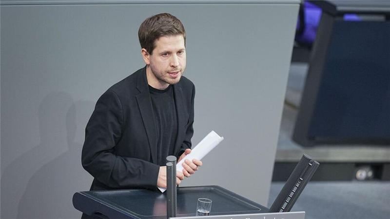 Kevin Kühnert bei seiner letzten Rede im Bundestag.