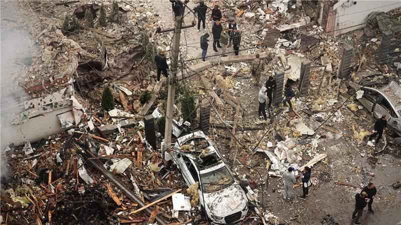 Kiew war eines der Ziele der russischen Angriffe in der Nacht und in den Morgenstunden.