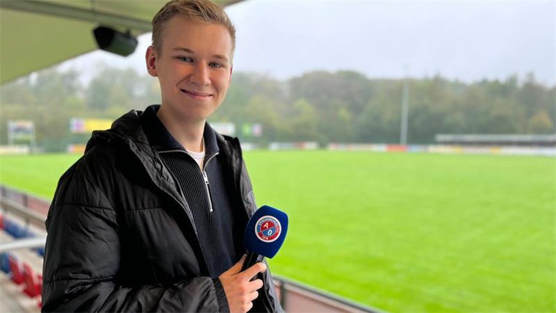 Kilian Kress ist unter anderem Stadionsprecher beim SV A/O.