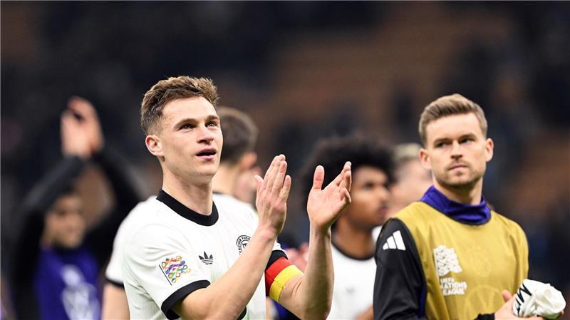 „Schöne Geschichte“: Goretzka mit Siegtor in Italien Kimmich und Co. hatten Grund zum Jubeln.