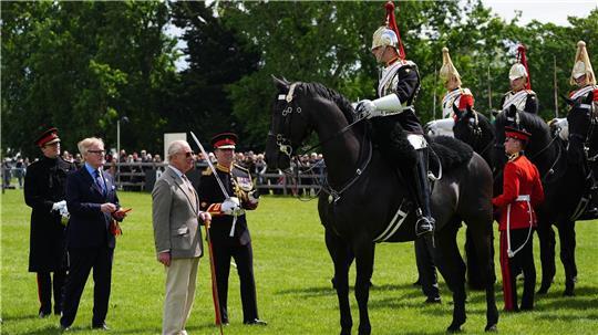 König Charles III. bei der Royal Windsor Horse Show.
