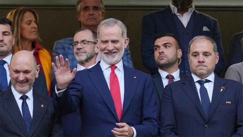 Das war die WM-Nacht: Spaniens König jubelt, Tuchel überlegt König Felipe VI. beglückwünschte das spanische Team.
