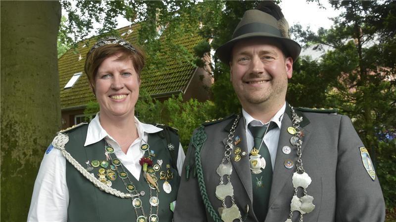 König Torben Schröter und Königin Kerstin Bösch.