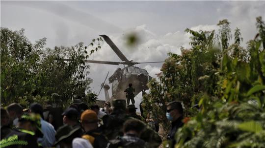 Kolumbiens Regierung hat fünf Kokainlabore nahe Ecuador zerstört. (Archivbild)
