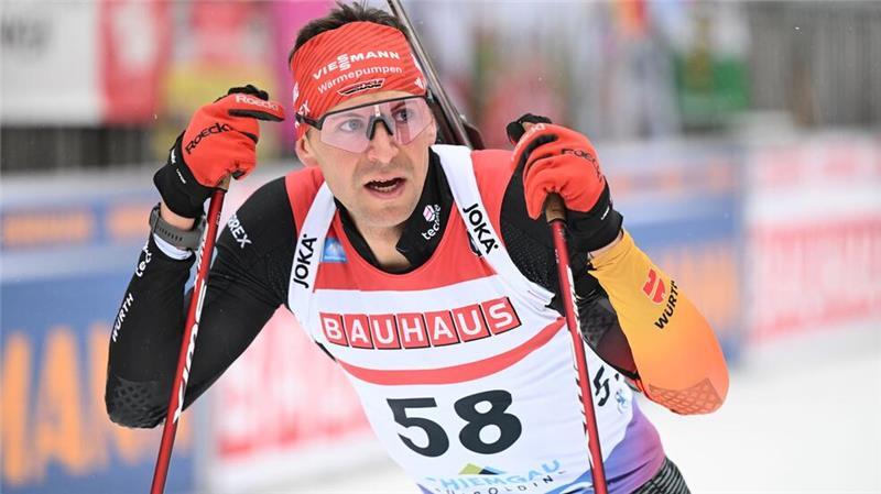 Strelow Elfter in Ruhpolding - Biathleten mit Ski-Problemen Konnte auf seiner Heimstrecke nicht überzeugen: Philipp Nawrath.