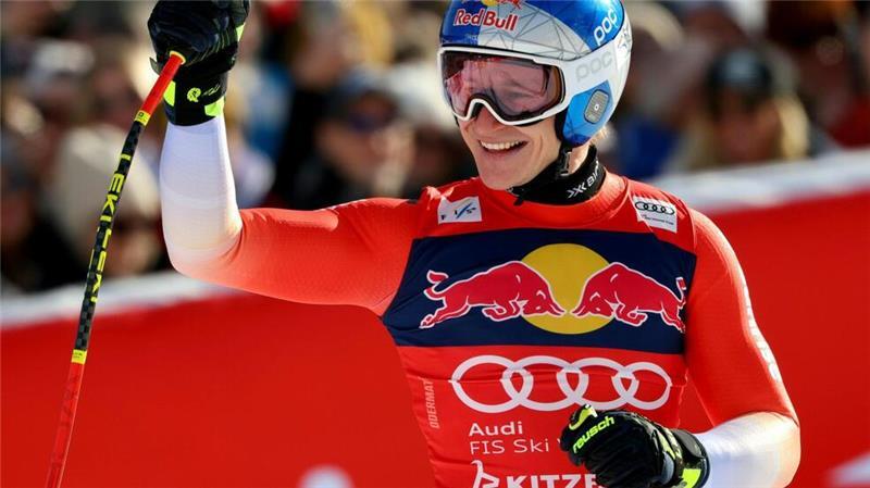 Odermatt geschlagen: Kanadischer Ski-Coup auf der Streif Konnte trotzdem lachen: Der geschlagene Schweizer Marco Odermatt.