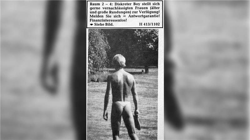 „Kontaktanzeige“: In Erotikkontaktmagazinen und Zeitungen sucht Wichmann immer wieder auch nach bisexuellen Kontakten. Foto: privat