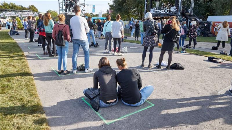 Konzert im Quadrat - 2020 testete das Reeperbahn-Festival für die Branche, wie Konzert unter Corona-Bedingungen gehen könnte. (Archivbild)