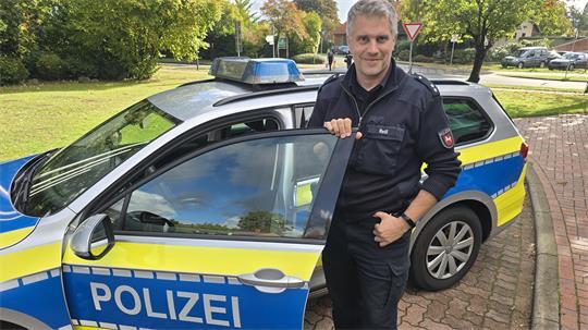 Kriminaloberkommissar Philip Reiß ist seit 1. Oktober in Apensen im Einsatz.