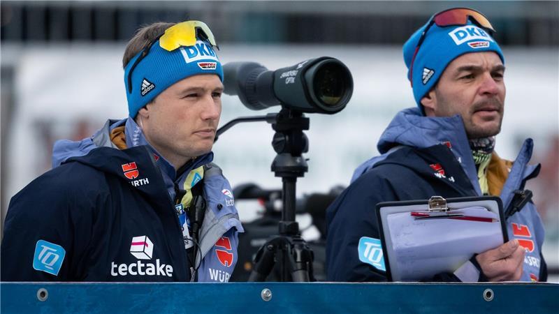 Kristian Mehringer (r) und Sverre Olsbu Röiseland hatten viele Jahre die Damen betreut. (Archivbild)