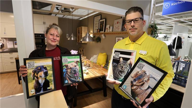 Kunden sollen zufällig über die Fotos in den Wohnwelten stolpern und können sich spontan per aufgedrucktem QR-Code via Handy weitere Informationen über die Tiere einholen.