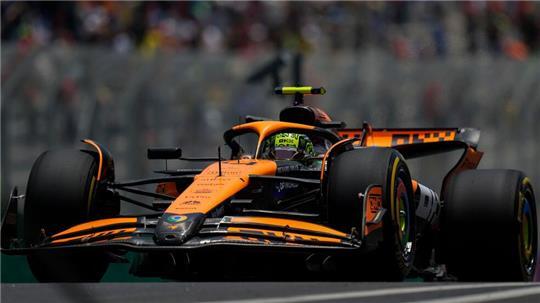 Lando Norris fährt auf Startplatz zwei.