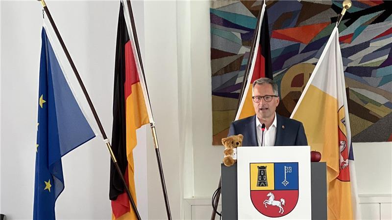 Landrat Kai Seefried führte durch die Veranstaltung.
