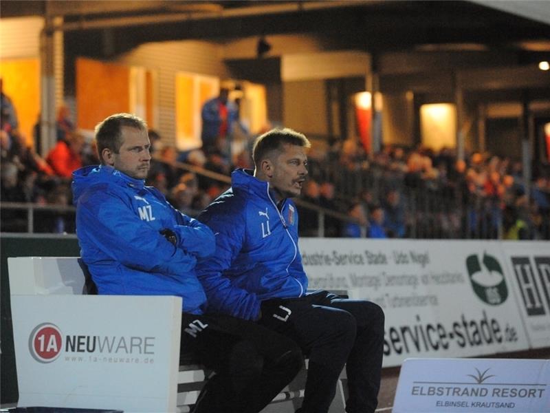 Lars Jagemann und Co-Trainer Markus Zimmermann (links): Die Beiden setzen auf den Spaßfaktor . Foto: Berlin