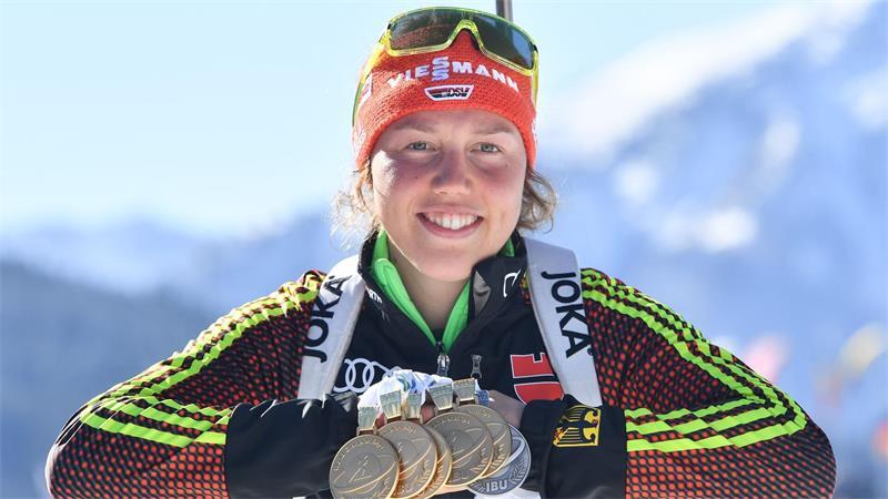 „Die Laura fehlt uns allen“ - Stilles Gedenken zum Todestag Laura Dahlmeier gewann bei der Biathlon-WM 2017 fünfmal Gold - obwohl sie zum Schluss nicht starten sollte. (Archivbild)