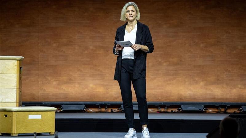 Laura Ludwig warb mit einer emotionalen Rede für das Großereignis. 