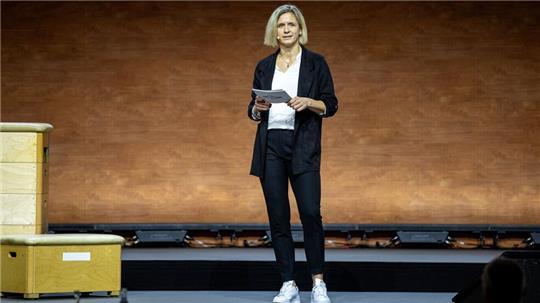 Laura Ludwig warb mit einer emotionalen Rede für das Großereignis. 