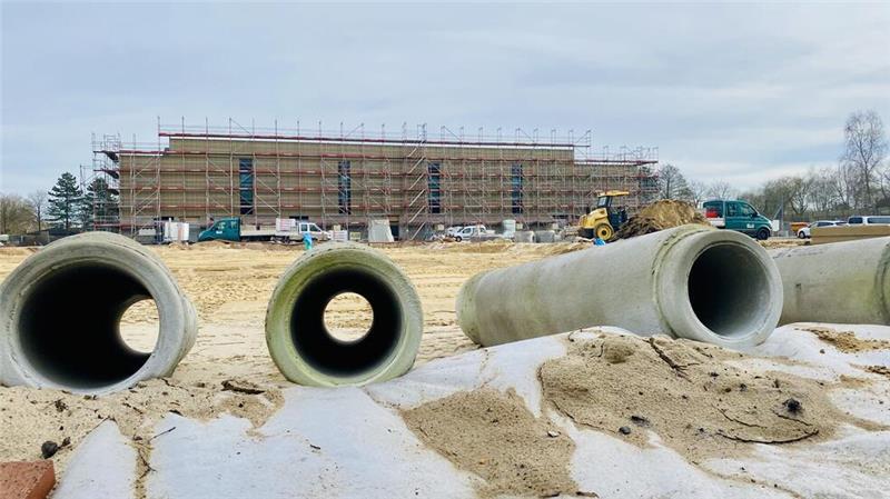 Laut BSV soll die Halle Nord im zweiten Quartal fertig sein.