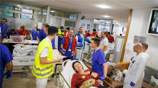 Laut Gesundheitsverwaltung war diese unangekündigte Übung in diesem Jahr bereits die siebte Krankenhausübung.