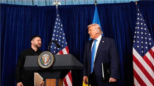 Laut US-Präsident Trump sind die Verhandlungen über einen Frieden in der Ukraine auf einem guten Weg. (Archivbild)