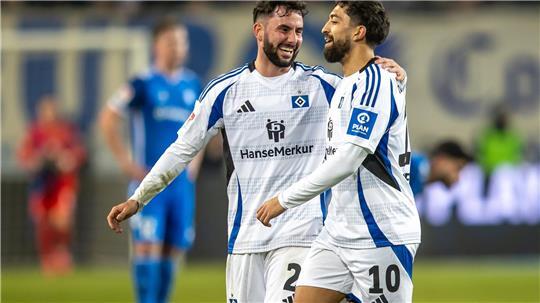 Leihe von Marco Richter (li.) beim HSV ist zu Ende