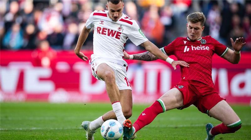 Eigentor von Kainz beschert Hannover glückliches Remis Lemperle ist Kölns bester Torschütze.