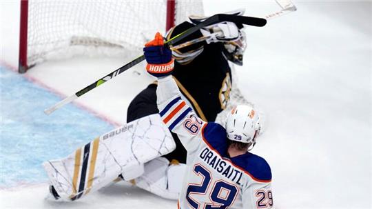Leon Draisaitl schoss die Edmonton Oilers in Boston zum Sieg.