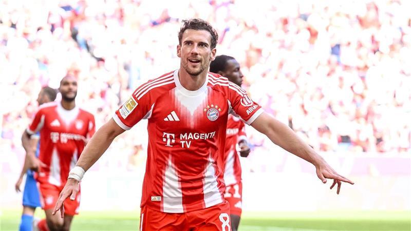 Leon Goretzka läuft in seinem letzten Ligaspiel für die Bayern von Beginn an auf. (Archivbild)